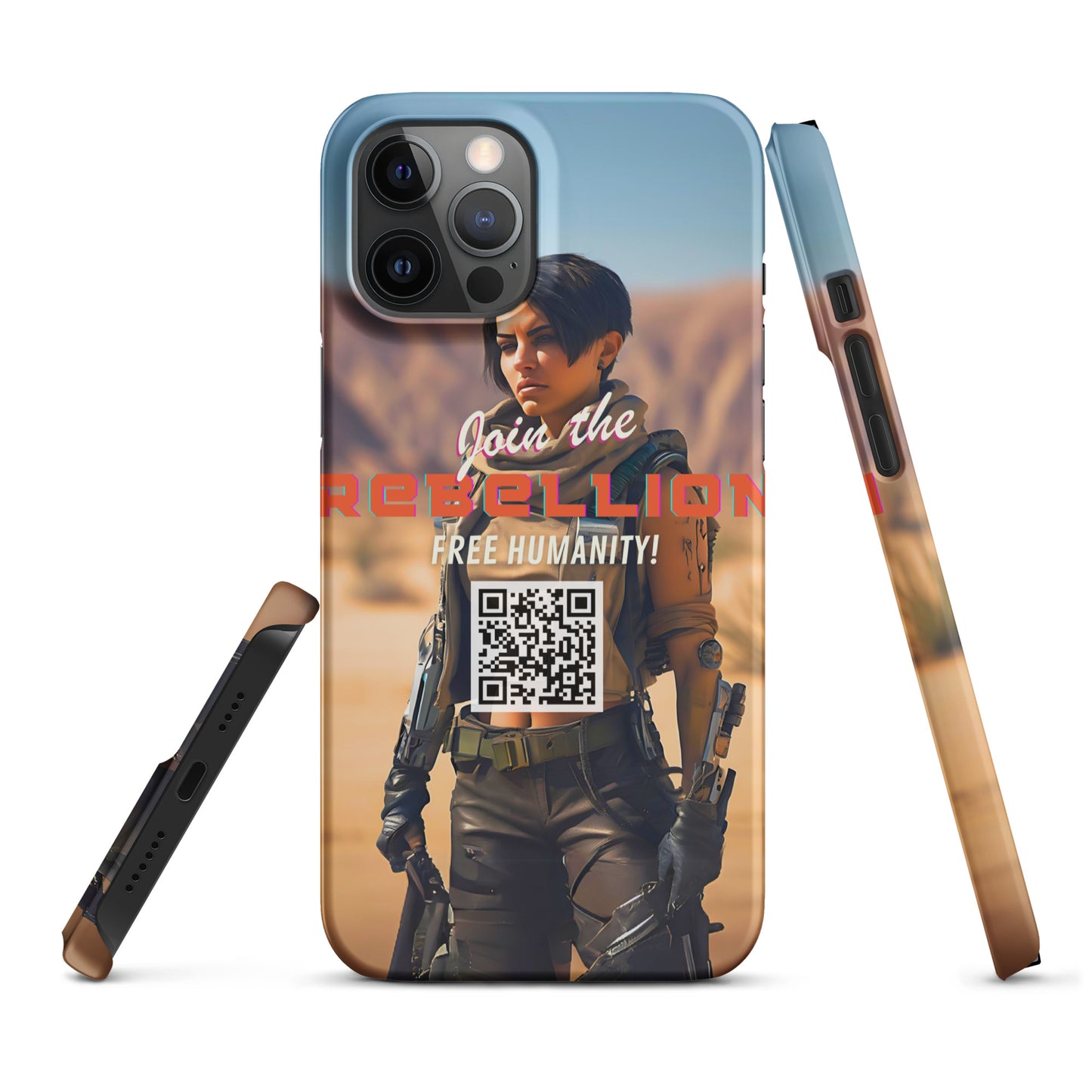 8001 "Rebellion" Röd Tvilling Snap case mobilskal (Apple) sci-fi cyberpunk