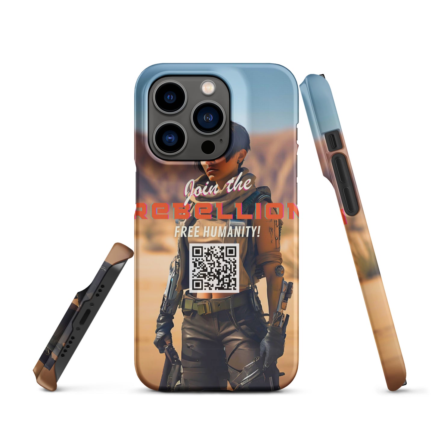 8001 "Rebellion" Röd Tvilling Snap case mobilskal (Apple) sci-fi cyberpunk