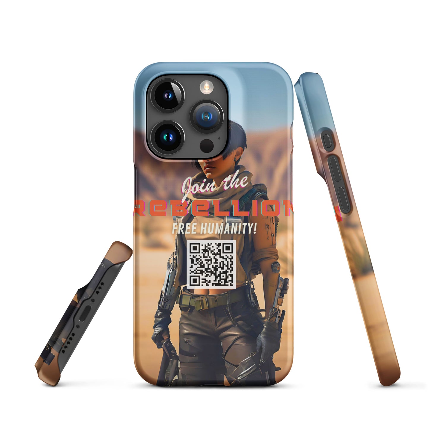 8001 "Rebellion" Röd Tvilling Snap case mobilskal (Apple) sci-fi cyberpunk