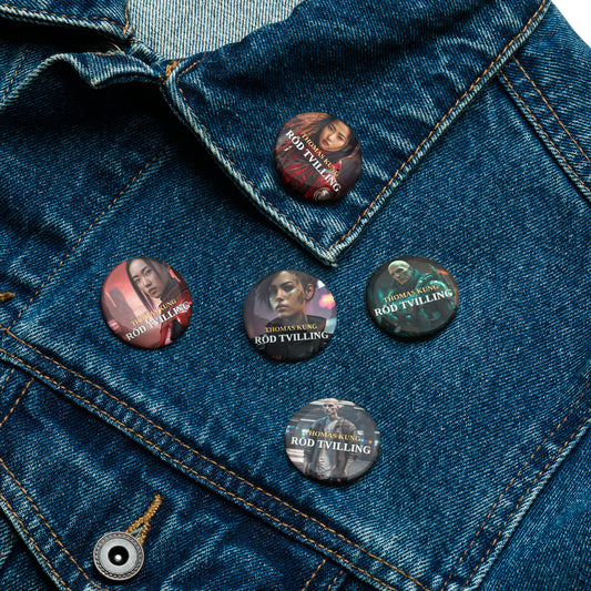 8002 Character Set of pin buttons