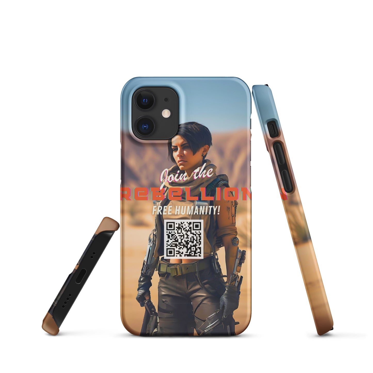 8001 "Rebellion" Röd Tvilling Snap case mobilskal (Apple) sci-fi cyberpunk