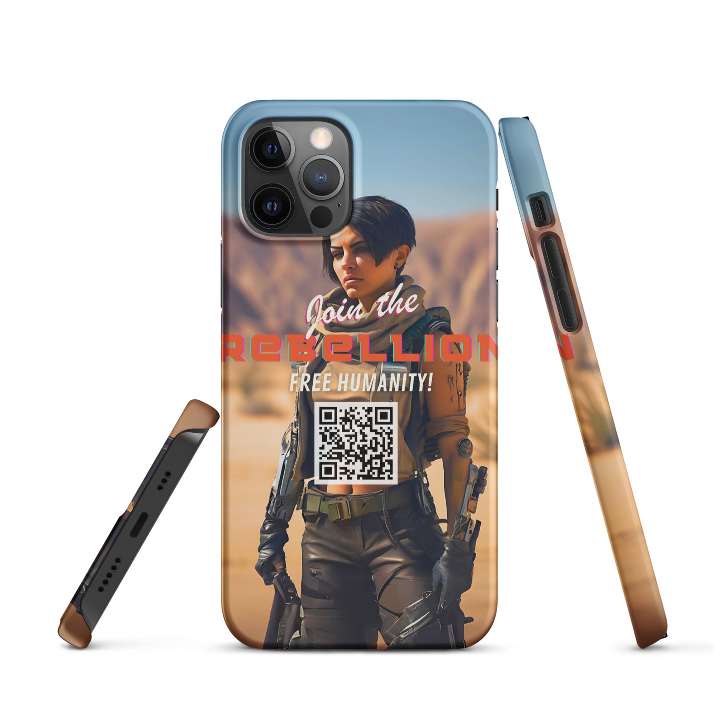 8001 "Rebellion" Röd Tvilling Snap case mobilskal (Apple) sci-fi cyberpunk
