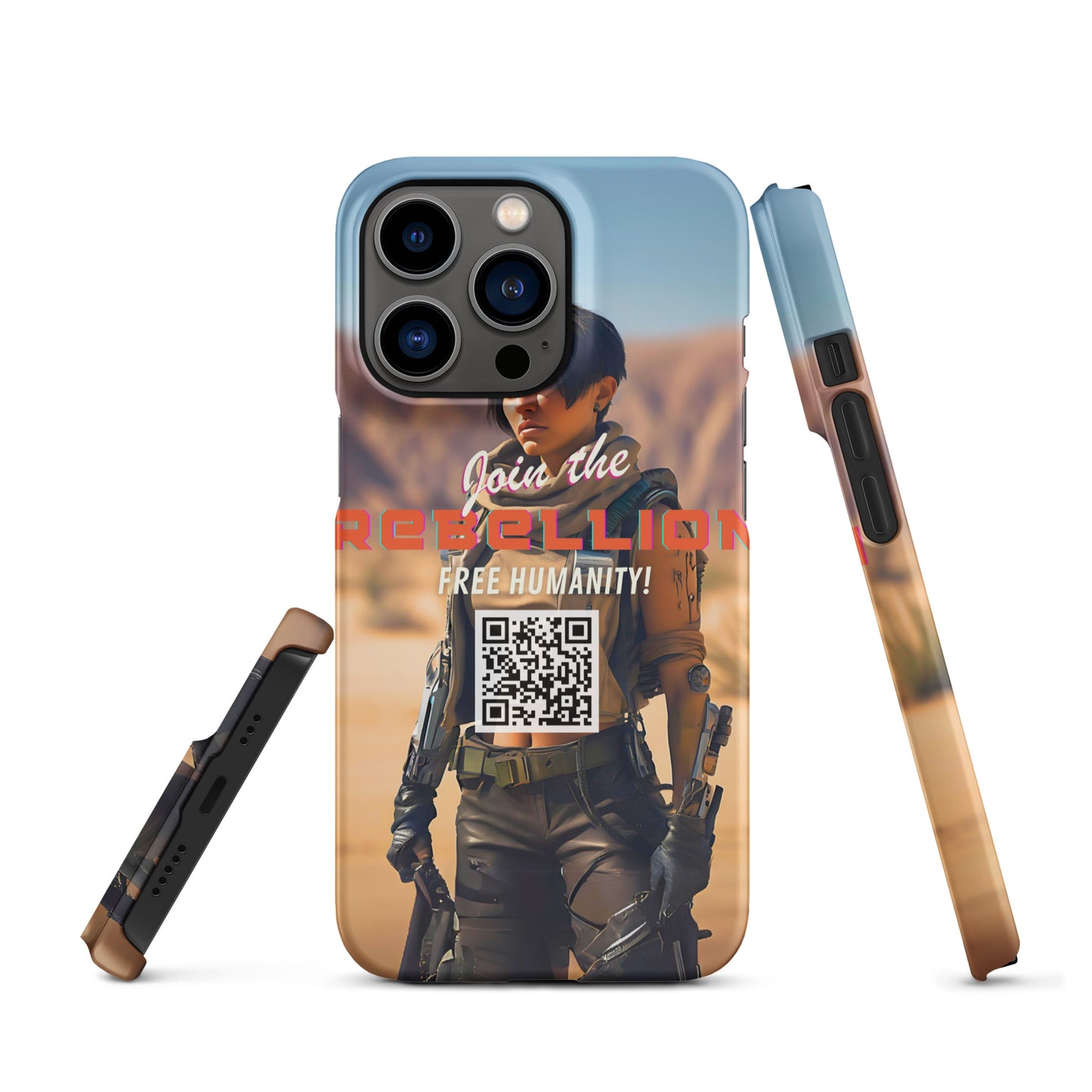 8001 "Rebellion" Röd Tvilling Snap case mobilskal (Apple) sci-fi cyberpunk