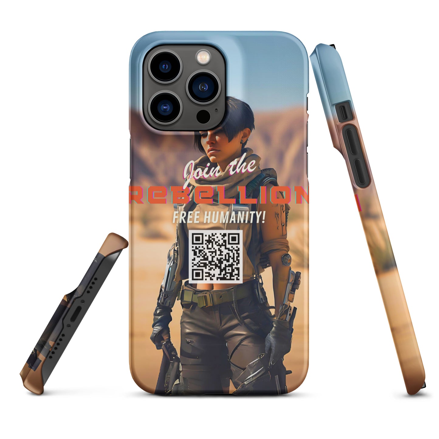 8001 "Rebellion" Röd Tvilling Snap case mobilskal (Apple) sci-fi cyberpunk